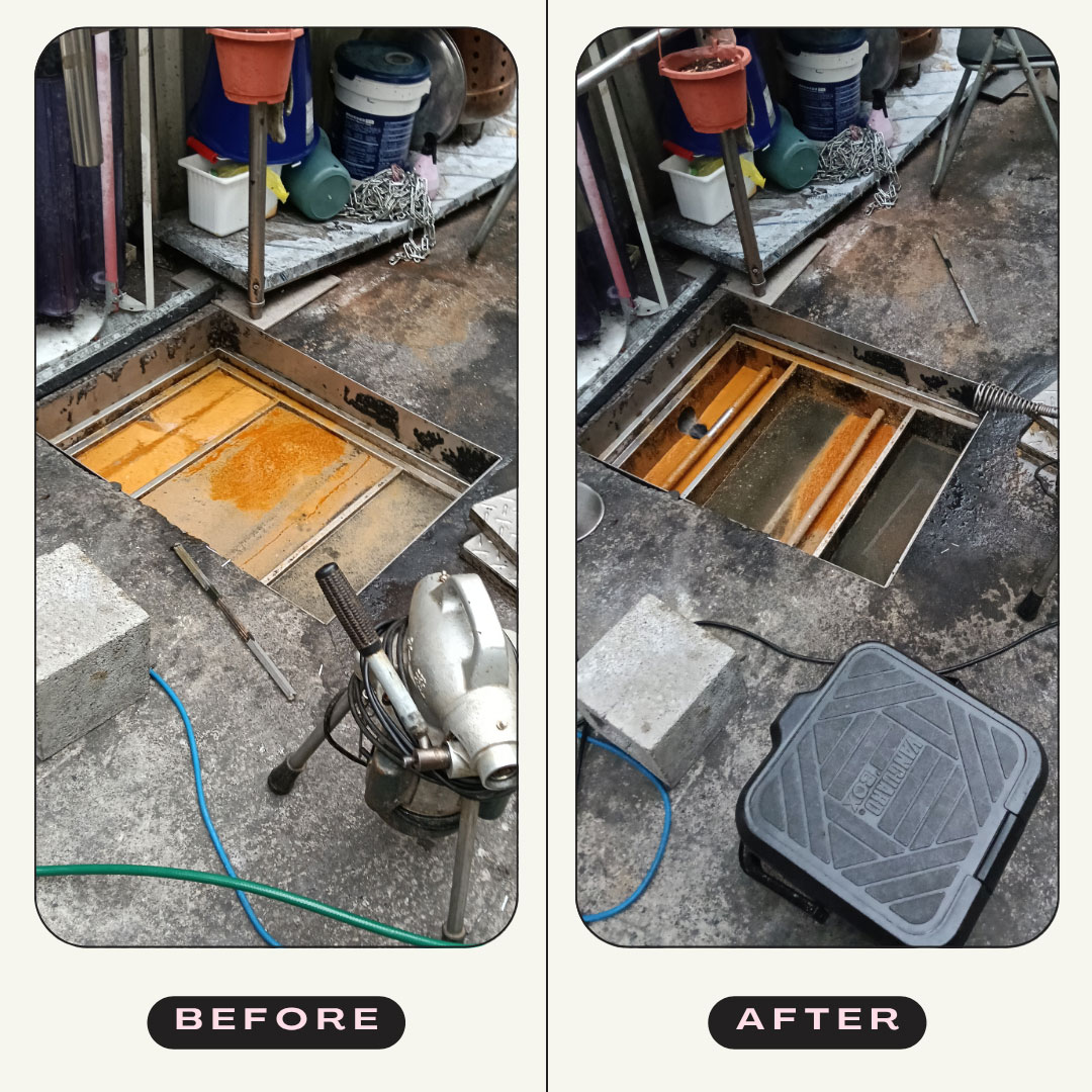 台中餐廳截油槽堵塞處理